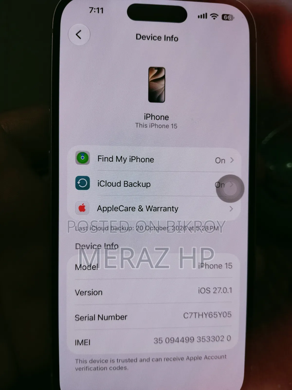 Apple iPhone 15 256 GB Pink