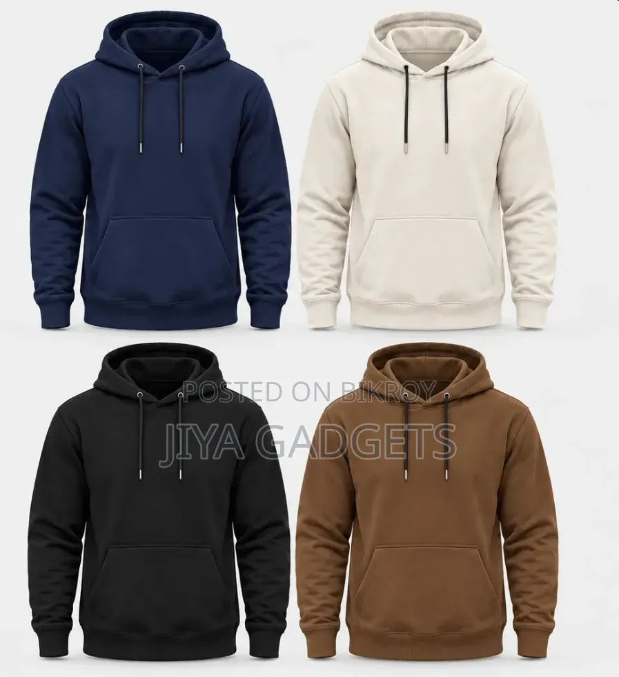 Premium 350 GSM Solid Color Pullover Hoodie