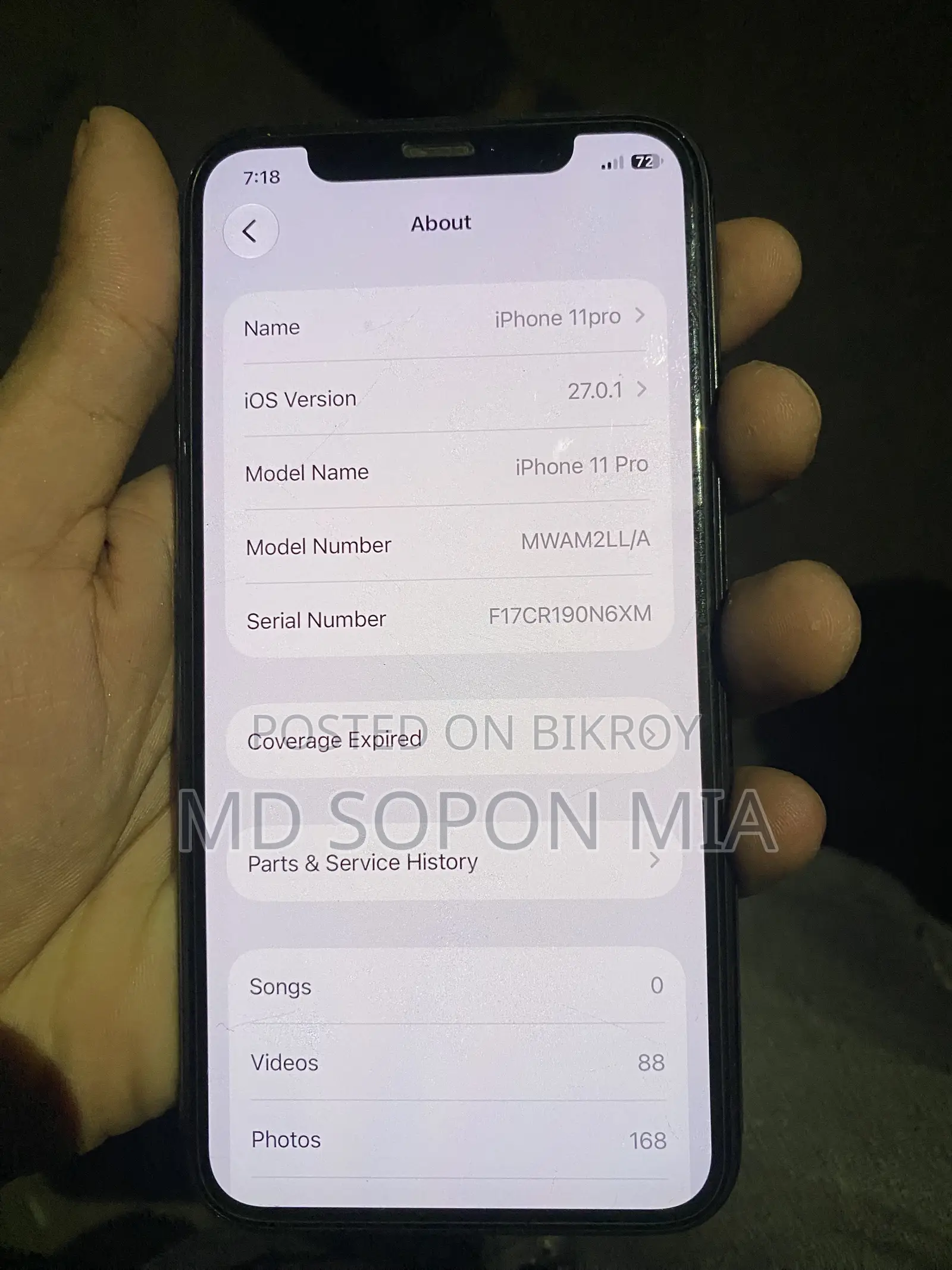 Apple iPhone 11 Pro 64 GB Black