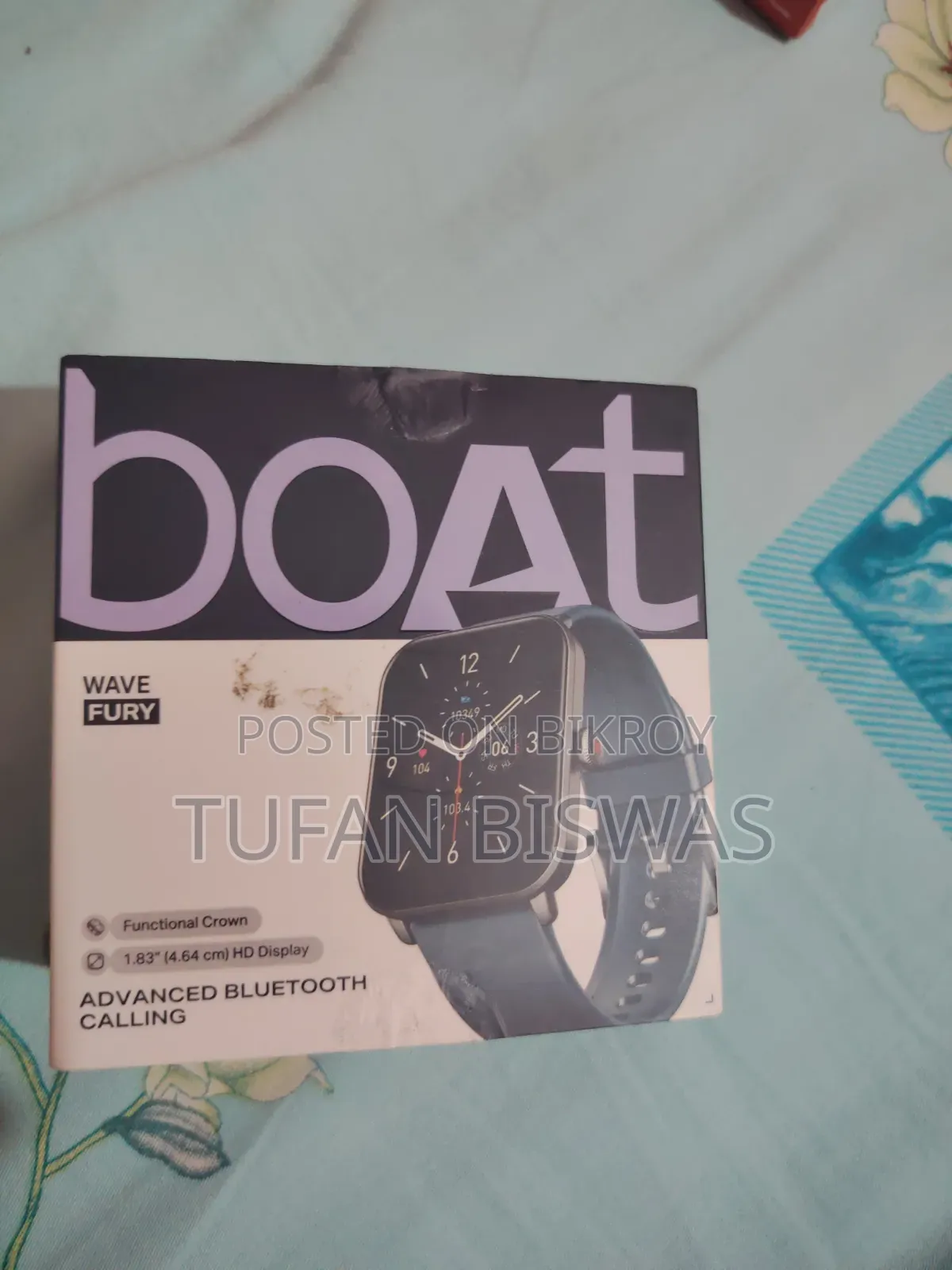 boAt Wave Fury Calling Smartwatch - Just Box Opened (100% Original)
