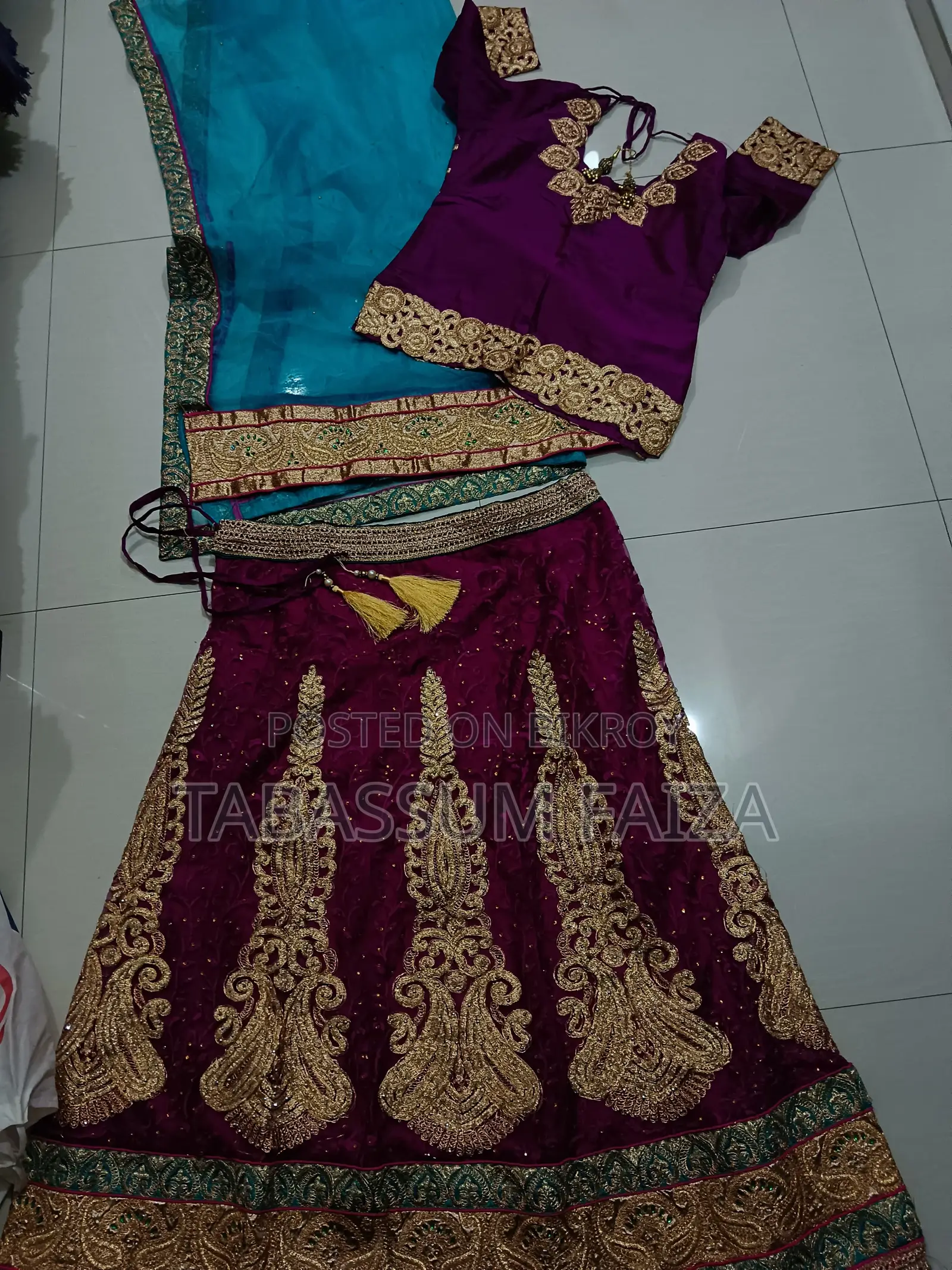 পার্পল পার্টি লেহেঙ্গা