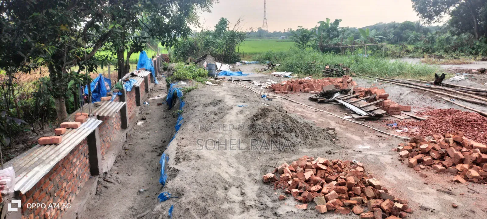 বাউন্ডারী করা ৭ শতাংশ জমি ভাড়া দেওয়া হবে