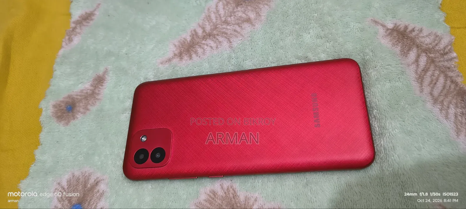 স্যামসাং গ্যালাক্সি এ০৩ ৩২ জিবি লাল