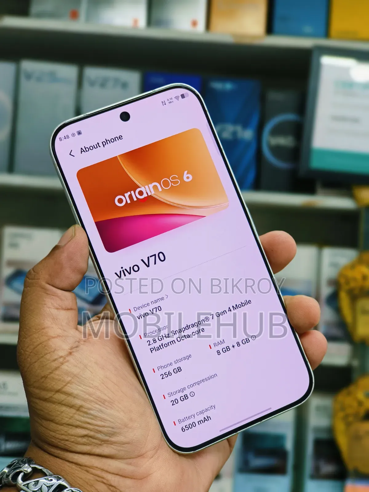 Vivo V70 256 GB Rose Gold