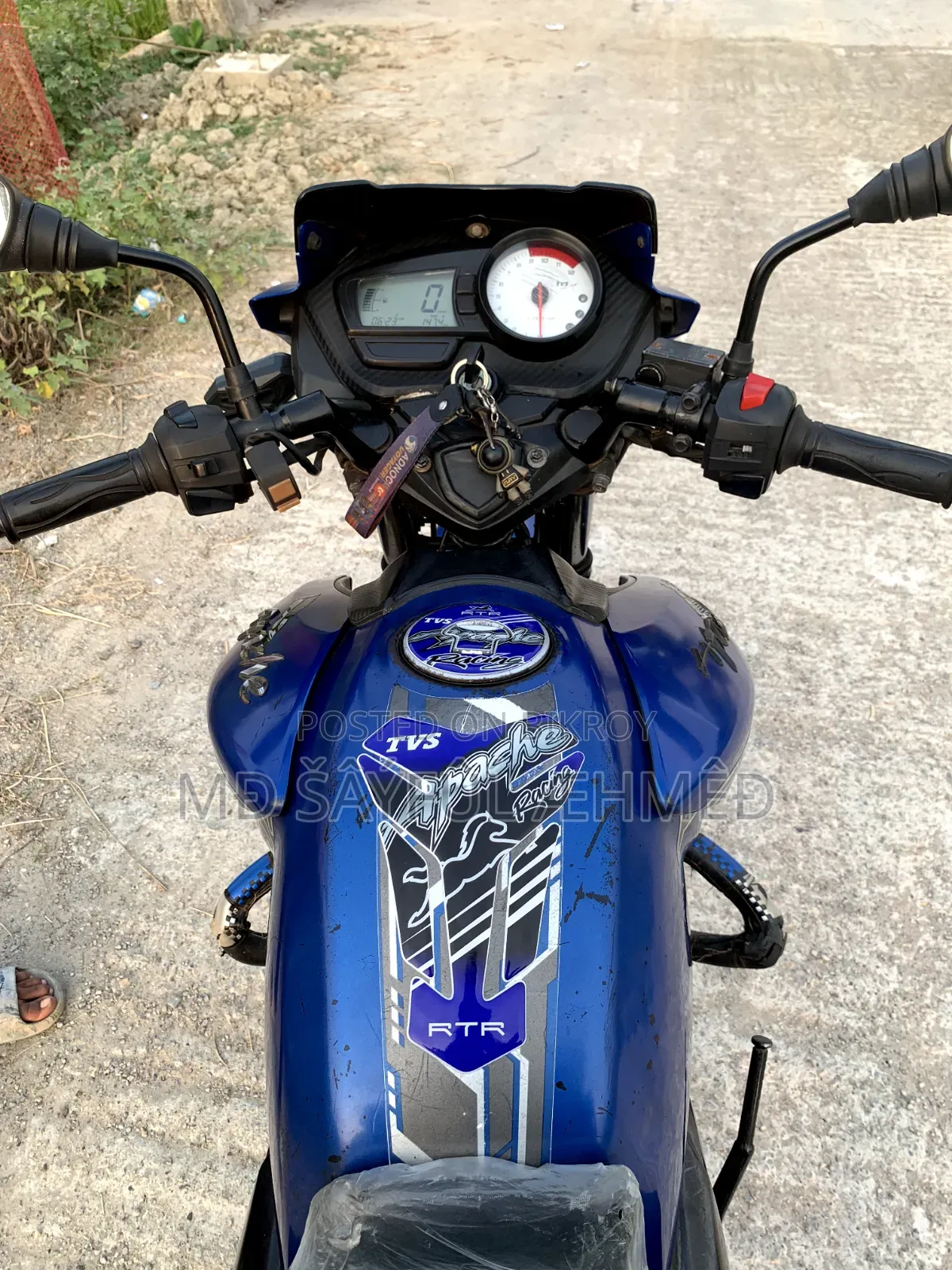 TVS Apache RTR 160 2V 2017 Blue