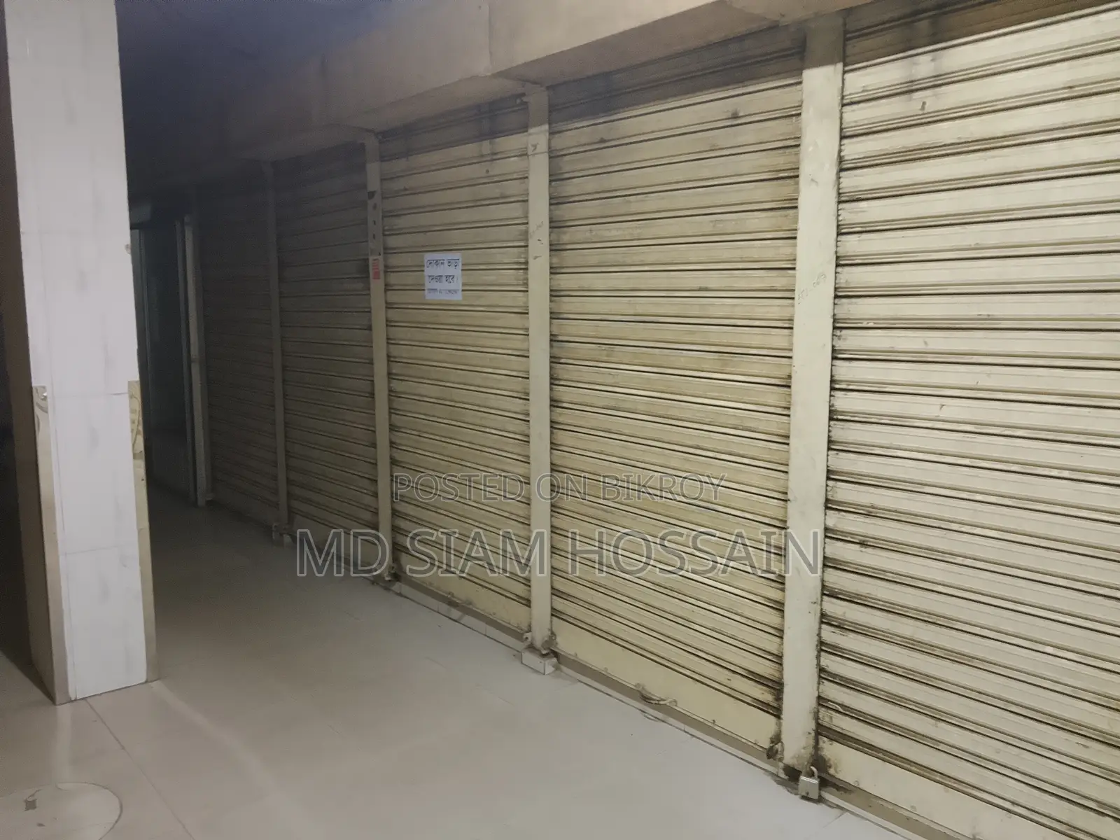 ১৬৫ স্কয়ার ফিট দোকান ভাড়া হবে