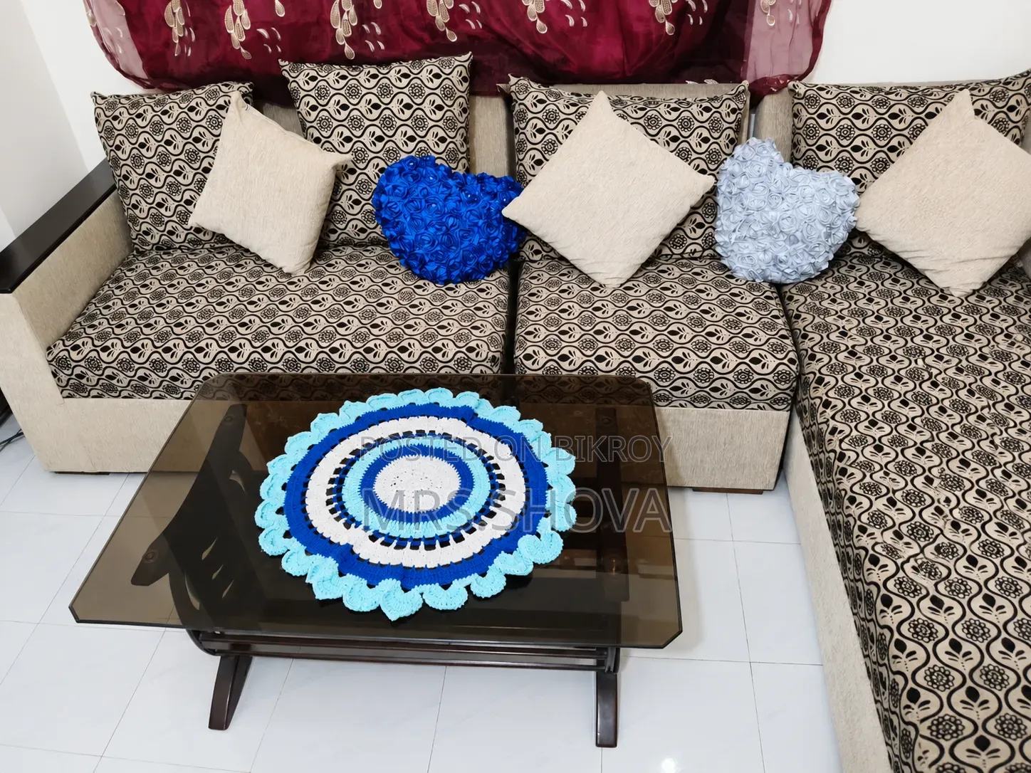 সোফা সেট ও টি-টেবিল