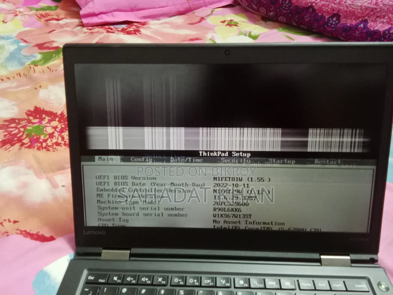 Laptop Lenovo ThinkPad X1 Carbon 16GB Intel Core i7 HDD 256GB