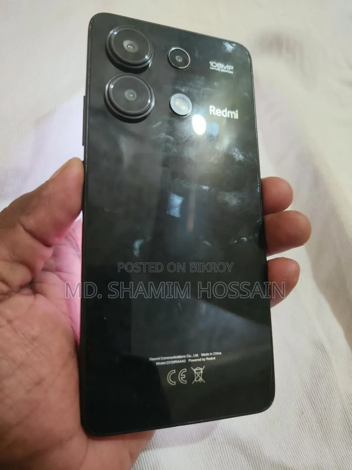 শাওমি রেডমি নোট ১৩ ২৫৬ জিবি ব্ল্যাক