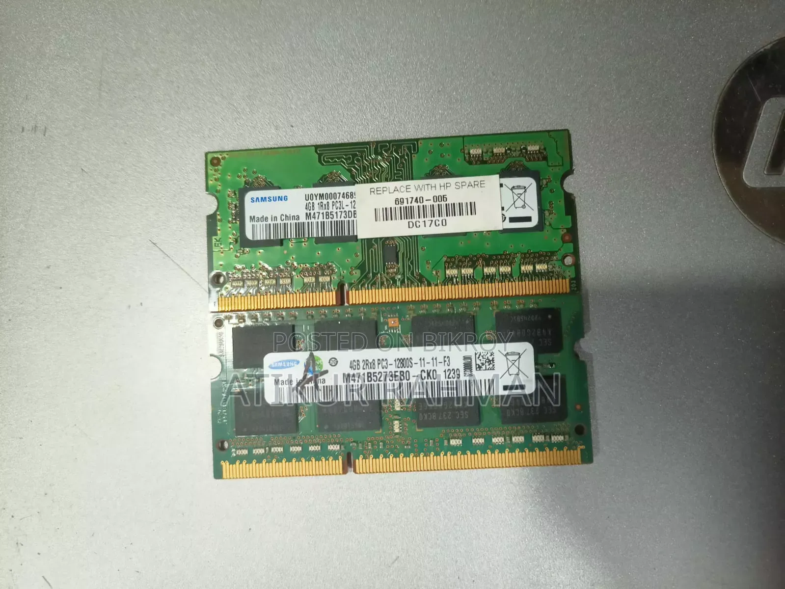 Samsung 4GB Laptop RAM