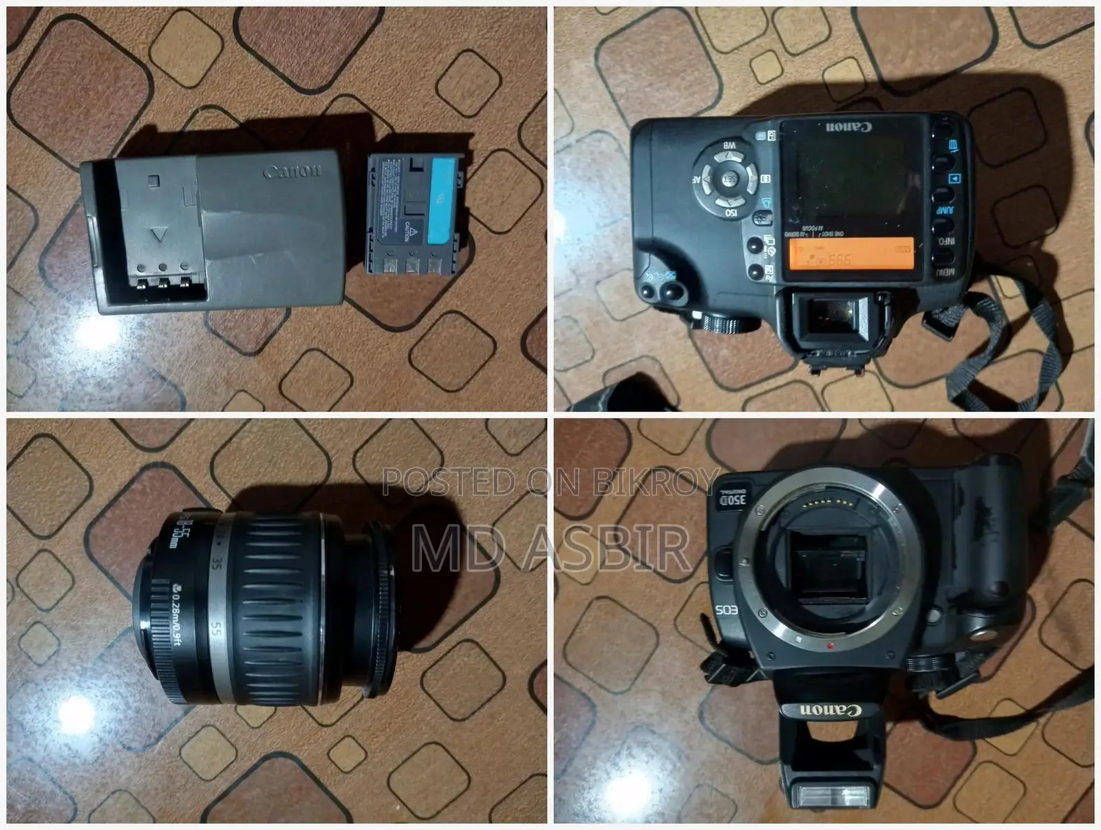Canon EOS 350D DSLR Camera With 18-55mm Lens