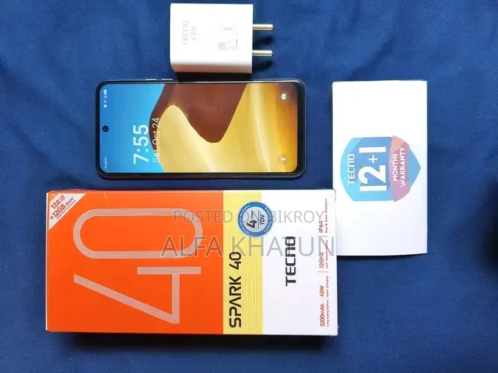 Tecno Spark 40 128 GB Gray