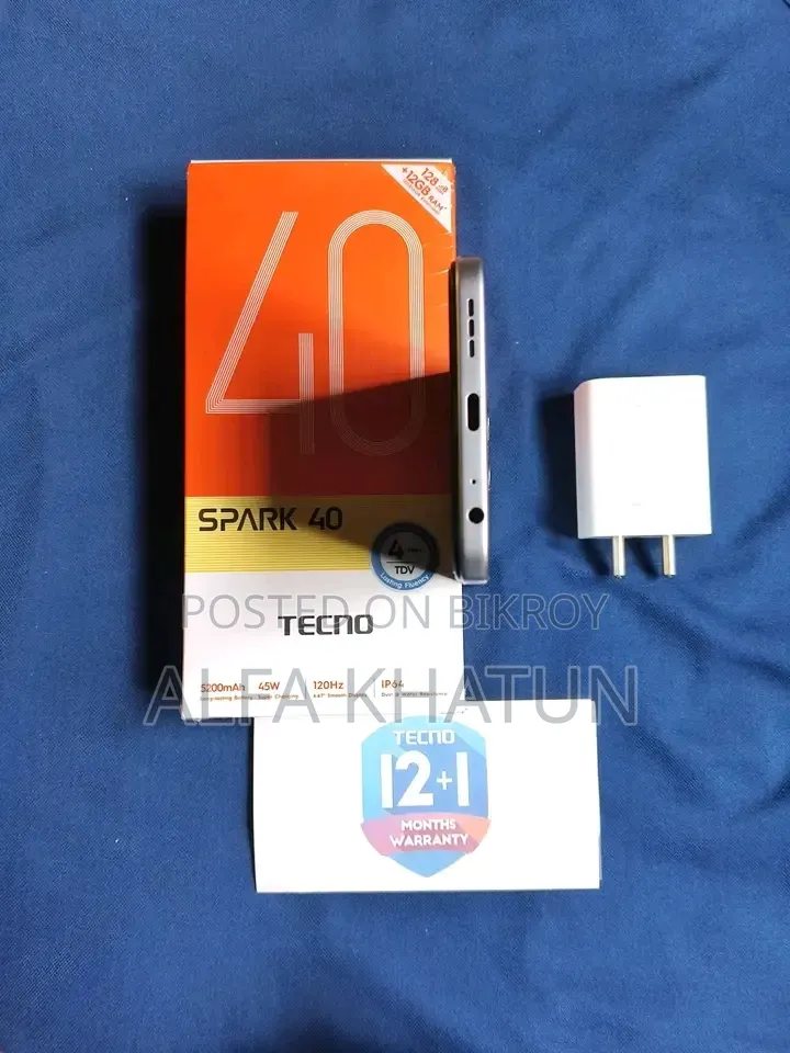 Tecno Spark 40 128 GB Gray