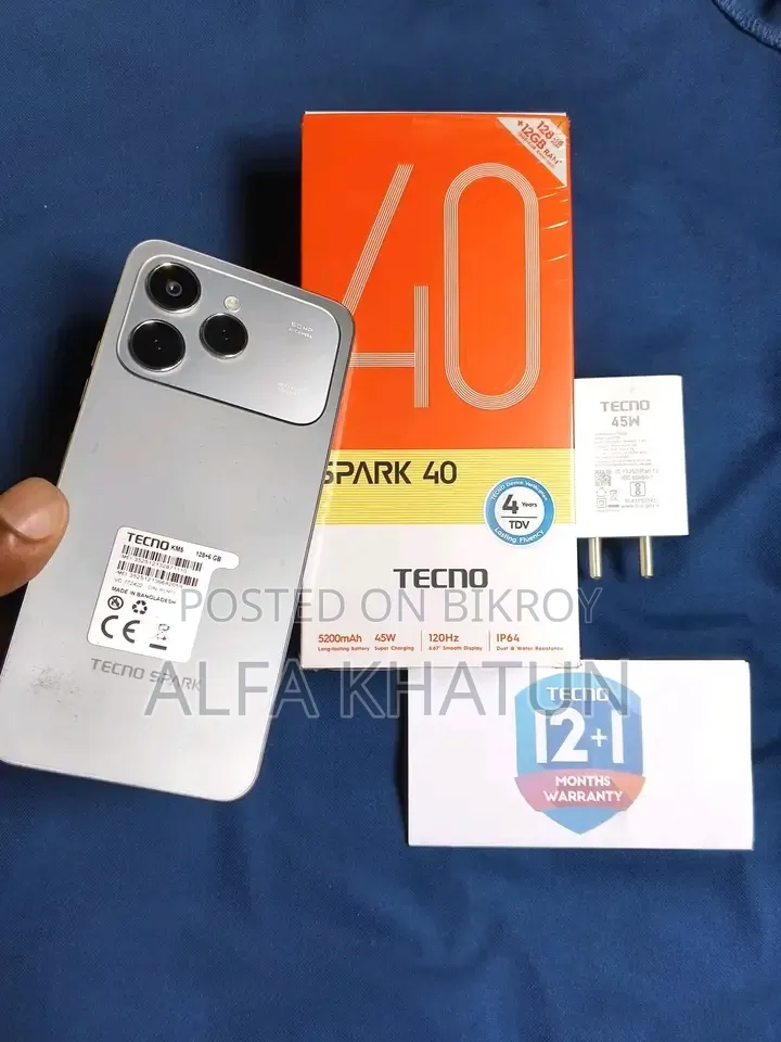 Tecno Spark 40 128 GB Gray