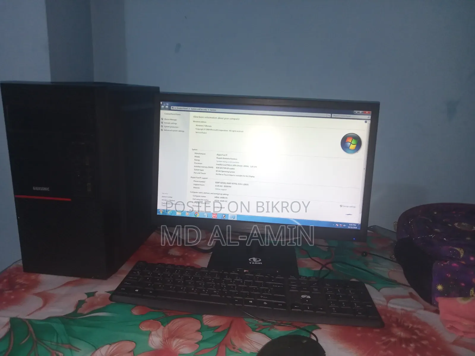 Desktop Computer 8GB Intel Core i5 HDD 500GB
