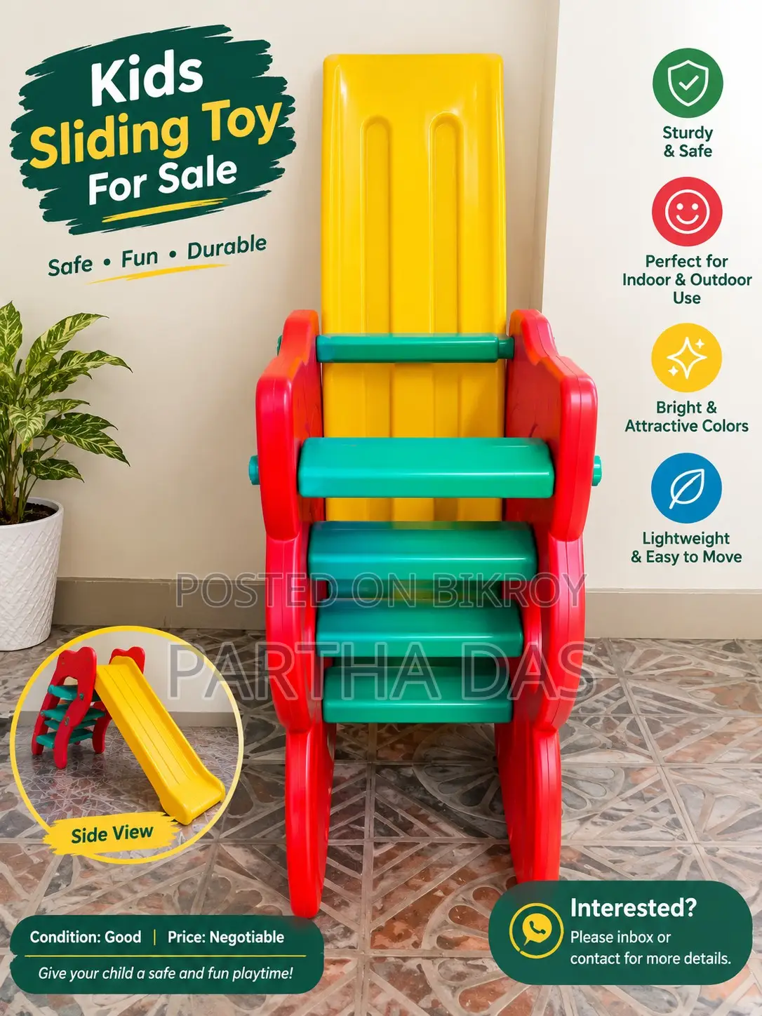 Kids Plastic Slide / Sliding Toy for Sale