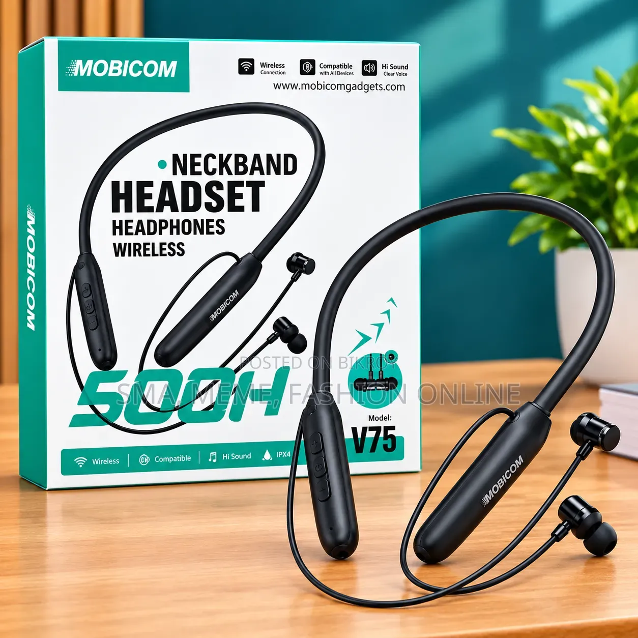 MOBICOM V75 Wireless Neckband Headset