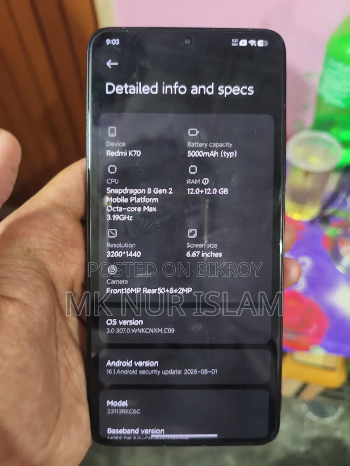 Xiaomi Redmi K70 256 GB Black