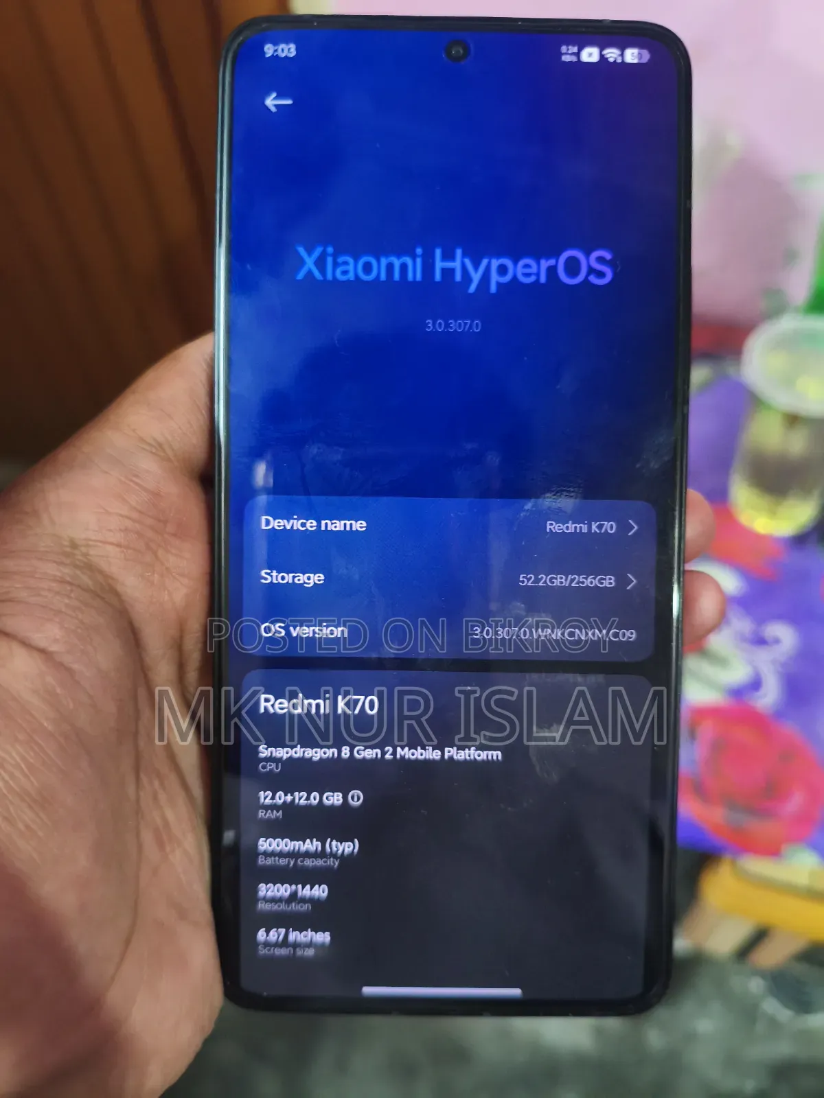 Xiaomi Redmi K70 256 GB Black