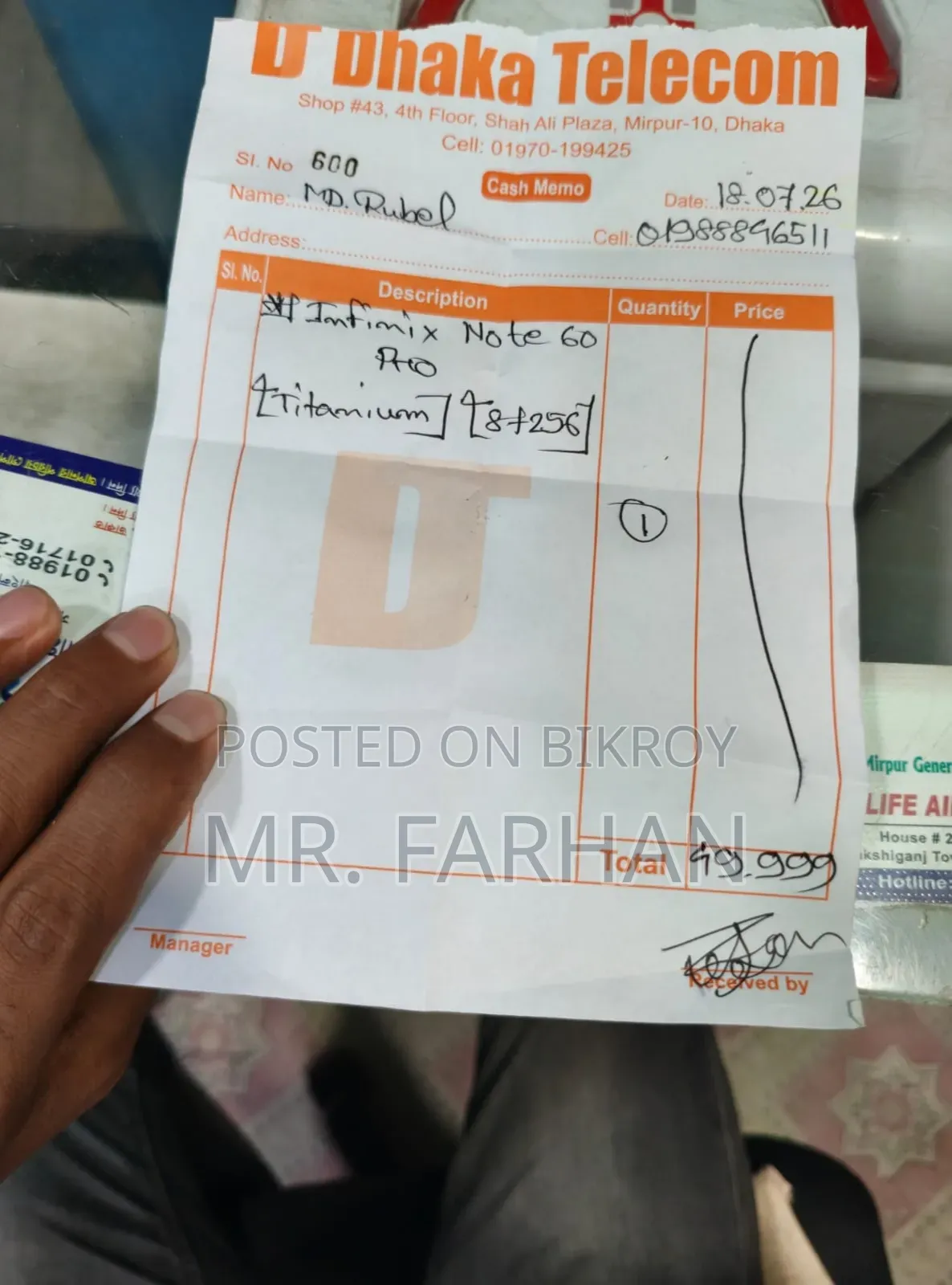 Infinix Note 60 Pro 256 GB Gray