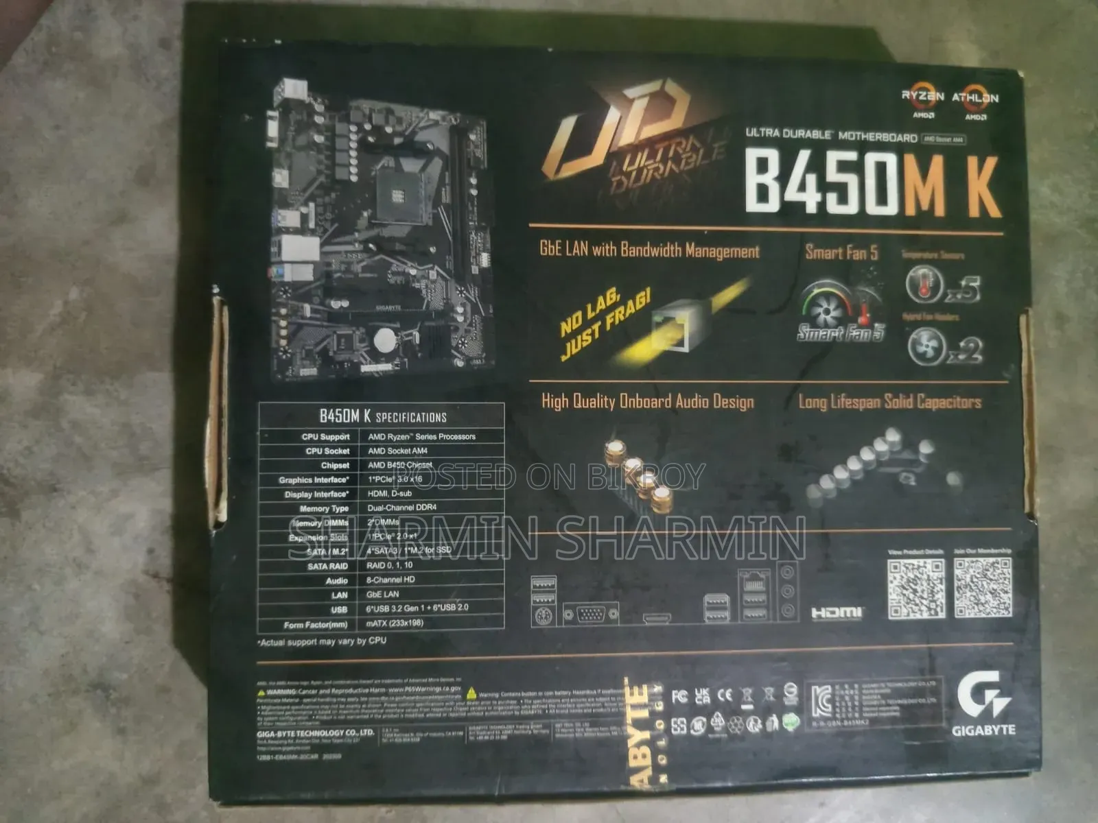 Gigabyte B450M K Motherboard বিক্রি হবে