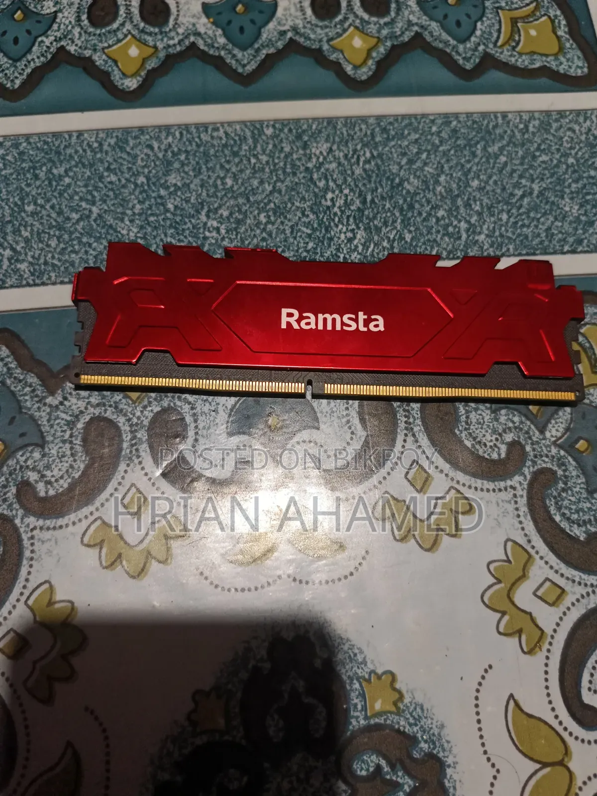 RAM: Adata 8GB DDR4 2666MHz
