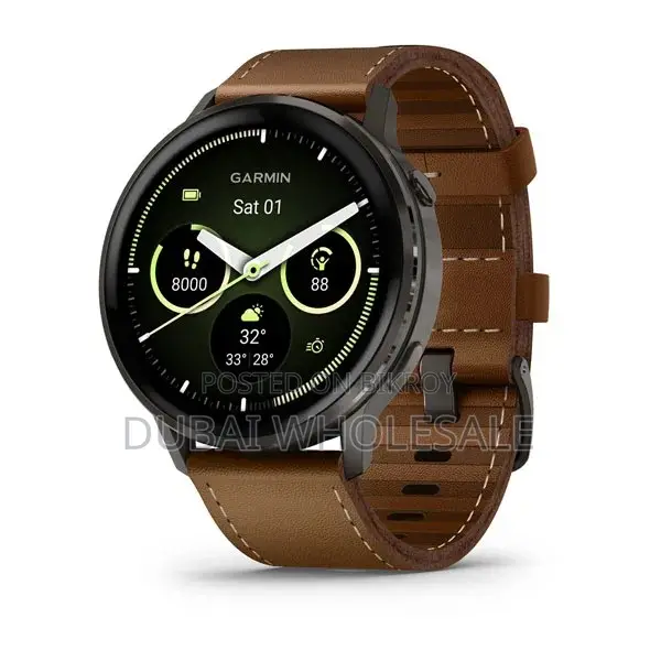 GARMIN VENU 4 45 MM - SLATE WITH BLACK / Brown ( শুধুমাত্র প্রি-অর্ডার )