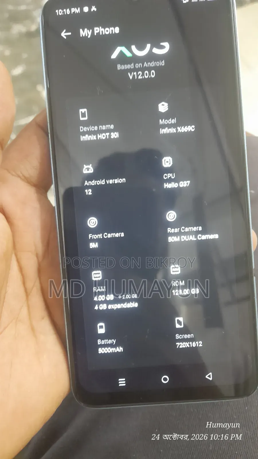 Infinix Hot 30i 128 GB Blue