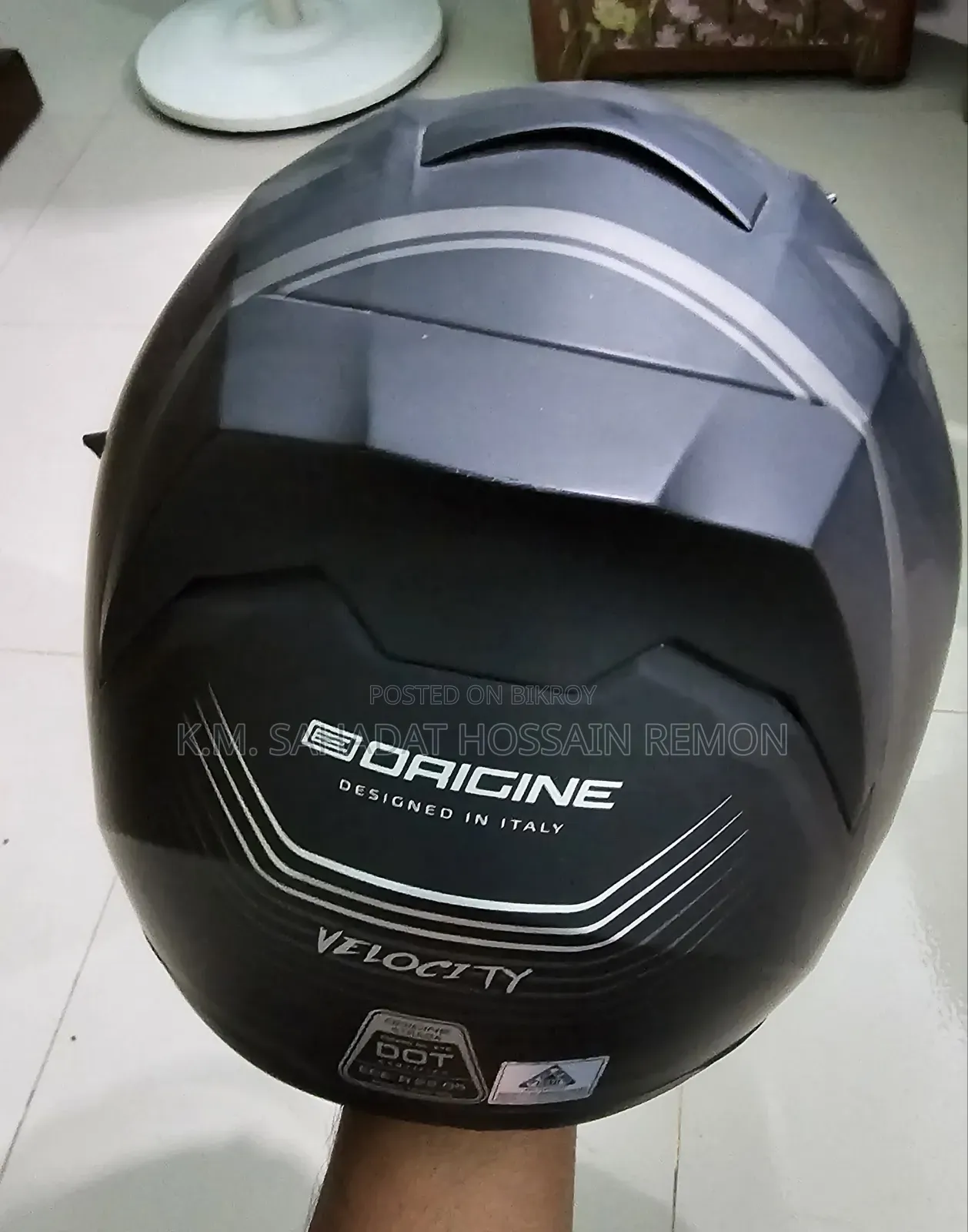 ORIGINE Strada Velocity Helmets – Matt Grey Black