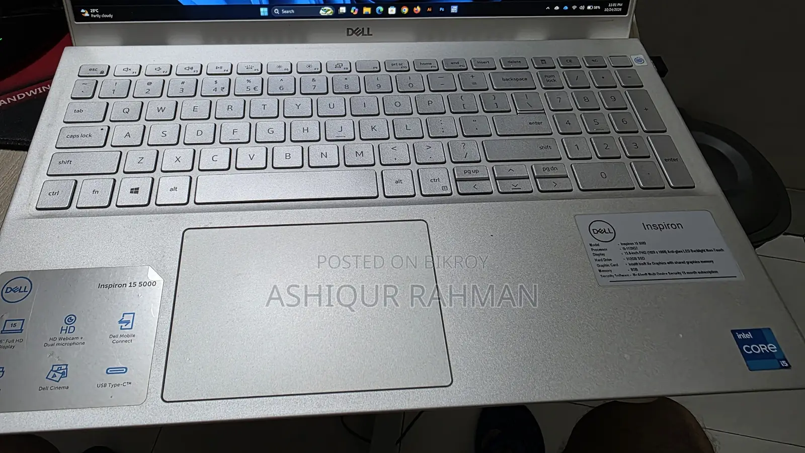 Laptop Dell Inspiron 15 16GB Intel Core i5 SSD 512GB