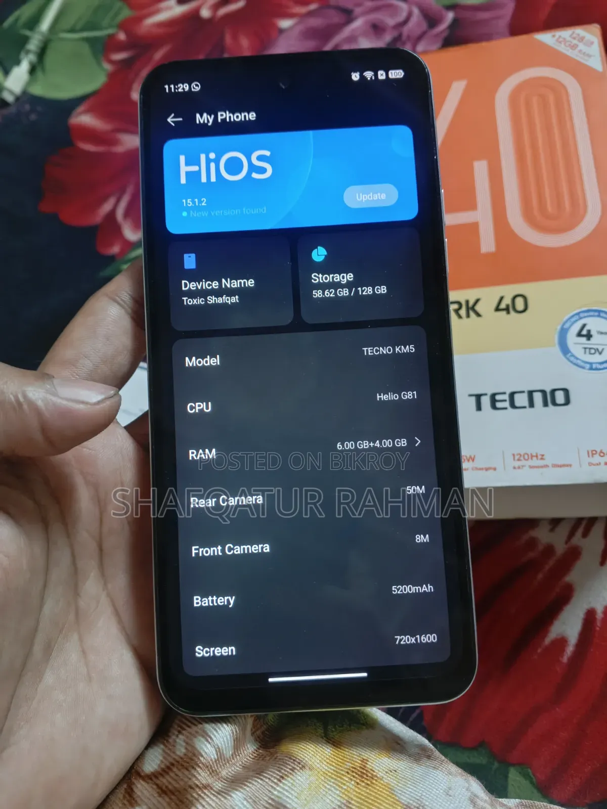 Tecno Spark 40 128 GB White