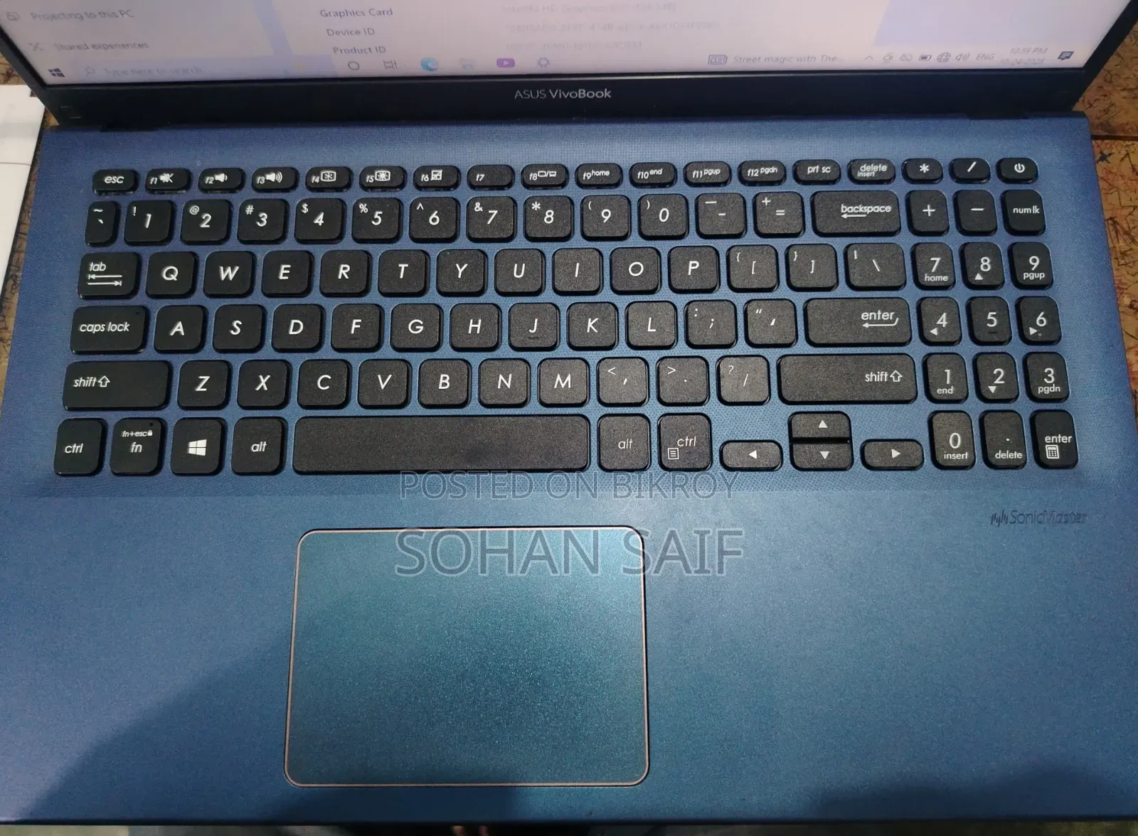 Laptop Asus Vivobook 15 4GB Intel Core i3 HDD 1T