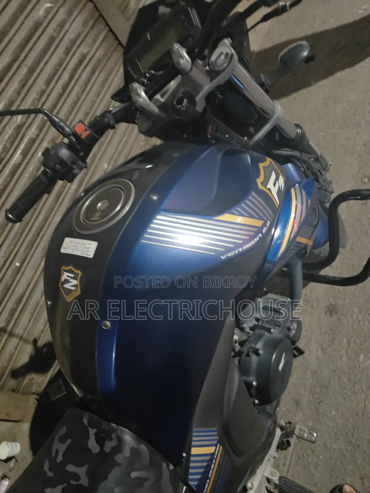 New Yamaha FZS V2 2023 Blue