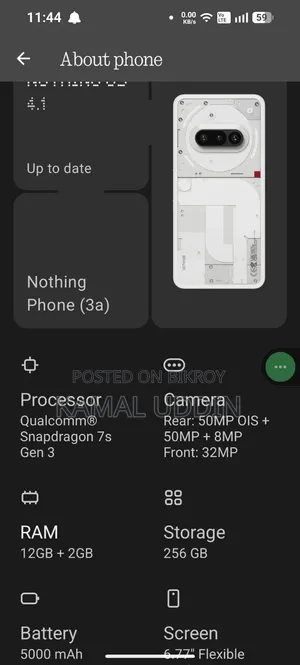 Nothing Phone 3a 256 GB White