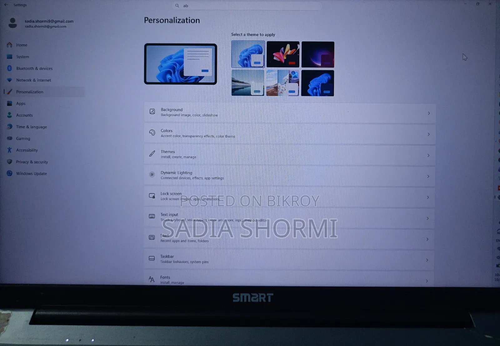 ল্যাপটপ ৮জিবি ইন্টেল সেলেরন এসএসডি ২৫৬জিবি