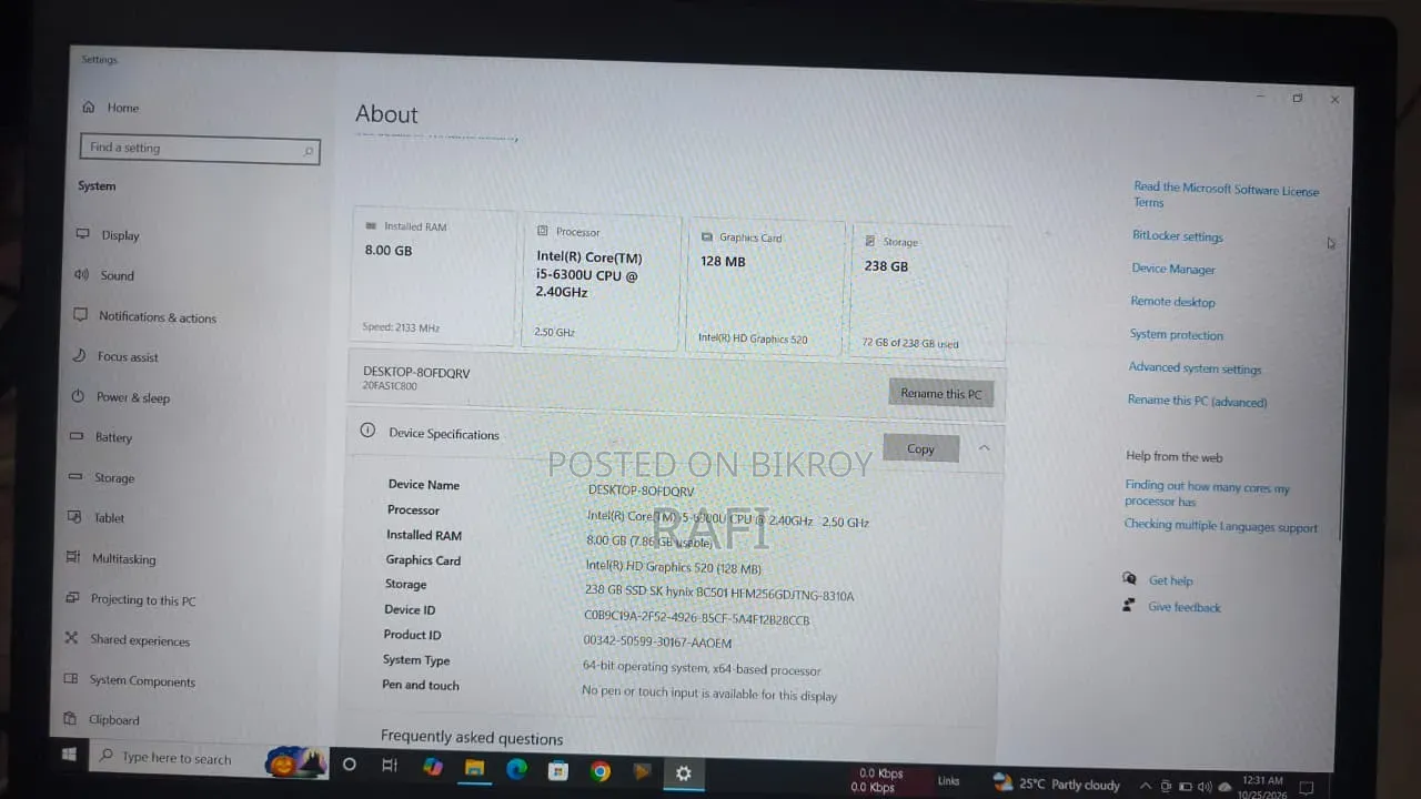Laptop Lenovo ThinkPad T460s 8GB Intel Core i5 SSD 256GB