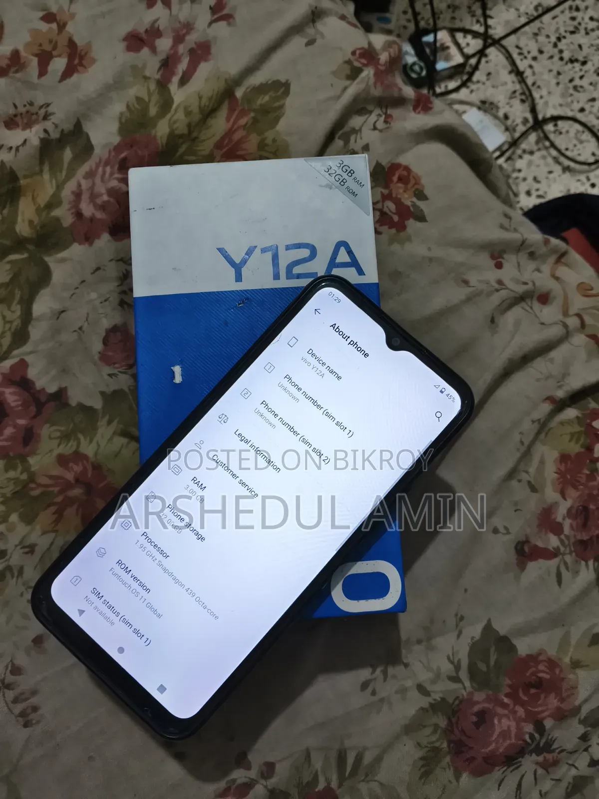 Vivo Y12 32 GB Blue