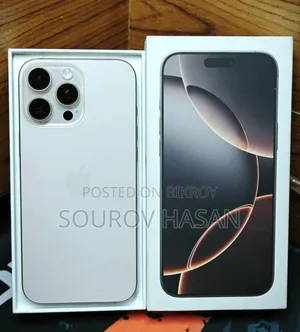 অ্যাপল আইফোন ১৬ প্রো ম্যাক্স ২৫৬ জিবি হোয়াইট