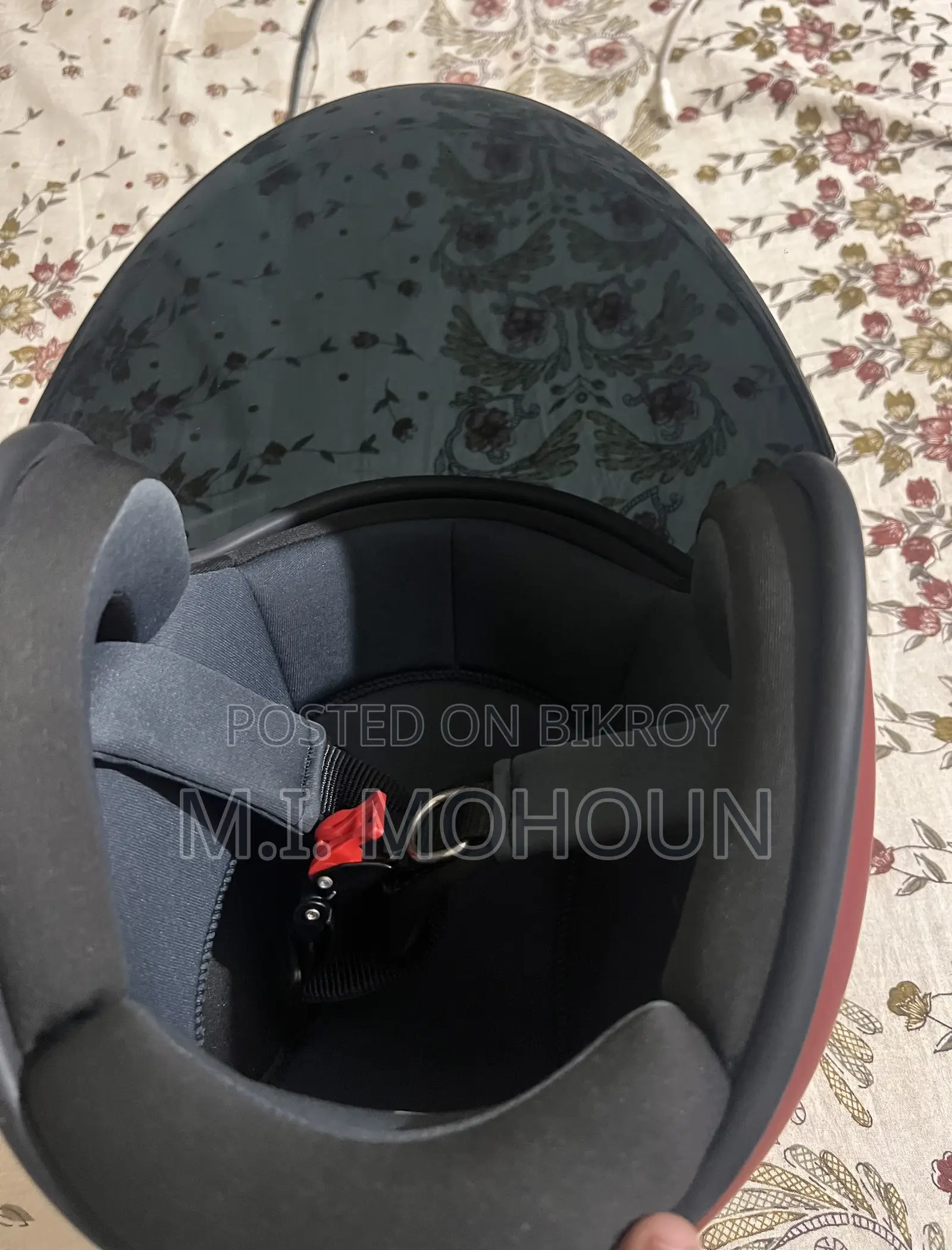 ভিন্টেজ হেলমেট মেরুন কালার
