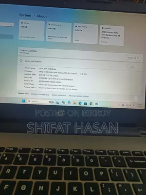 ল্যাপটপ এইচপি ৮ জিবি এএমডি এসএসডি ১২৮ জিবি