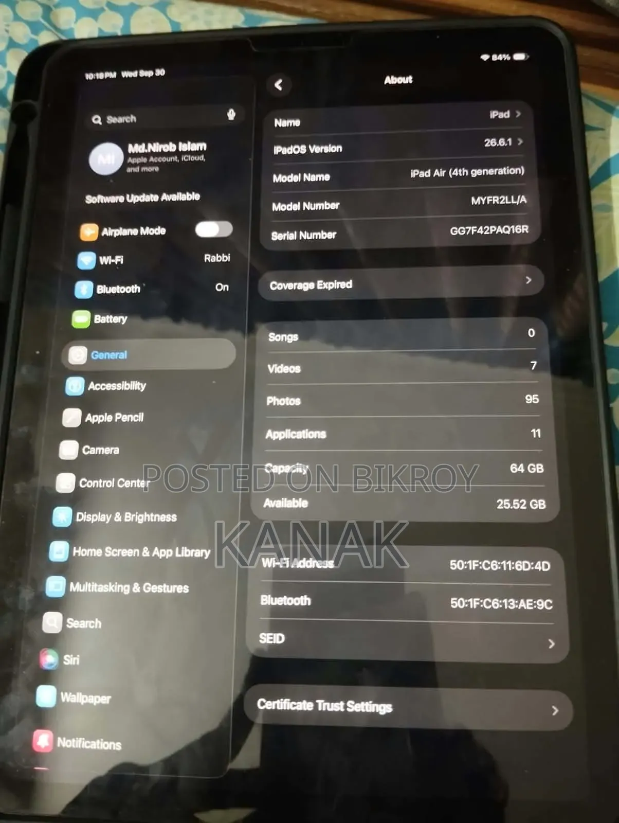 Apple iPad mini 4 64 GB Gray