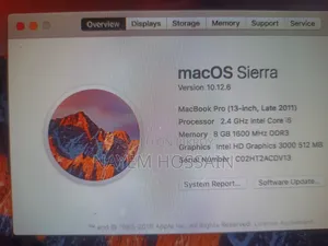 Laptop Apple MacBook 2011 8GB Intel Core i5 SSD 512GB