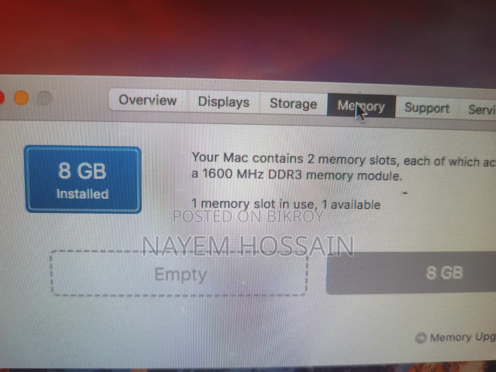 Laptop Apple MacBook 2011 8GB Intel Core i5 SSD 512GB