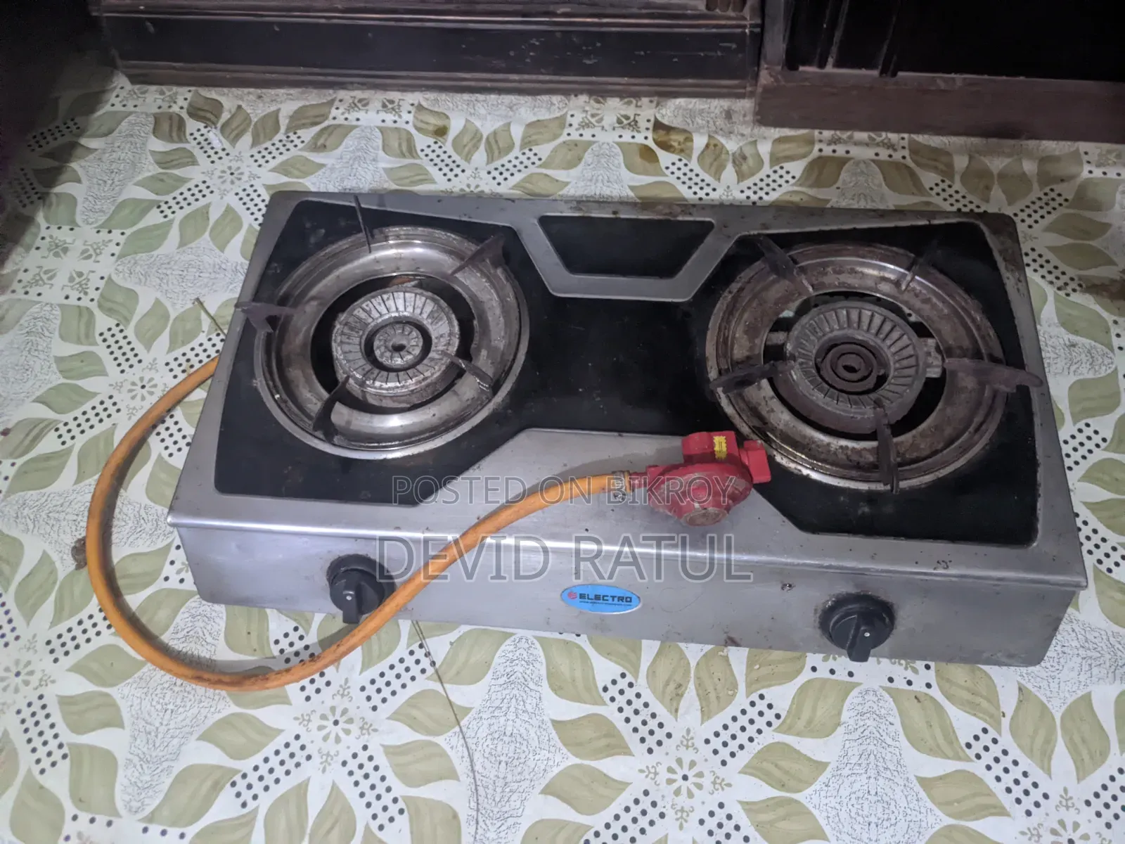 ELECTRO Stainless Steel Double Burner Gas Stove for Sale