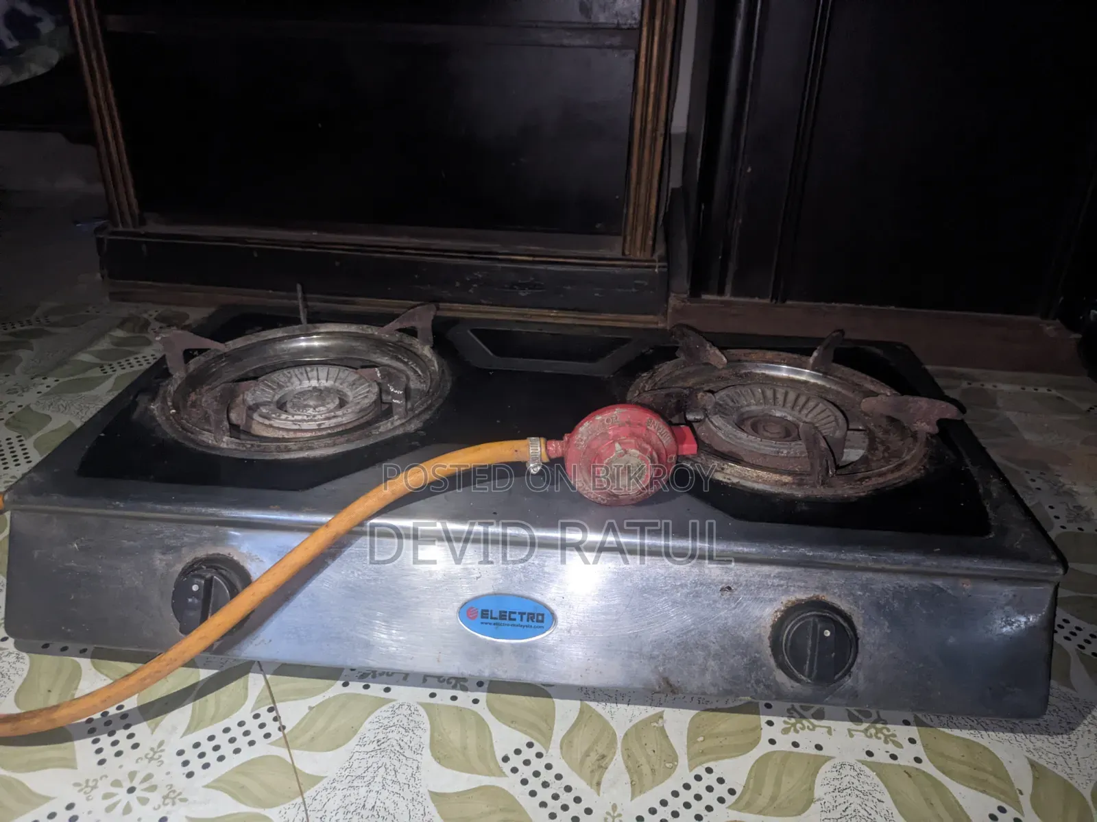 ELECTRO Stainless Steel Double Burner Gas Stove for Sale
