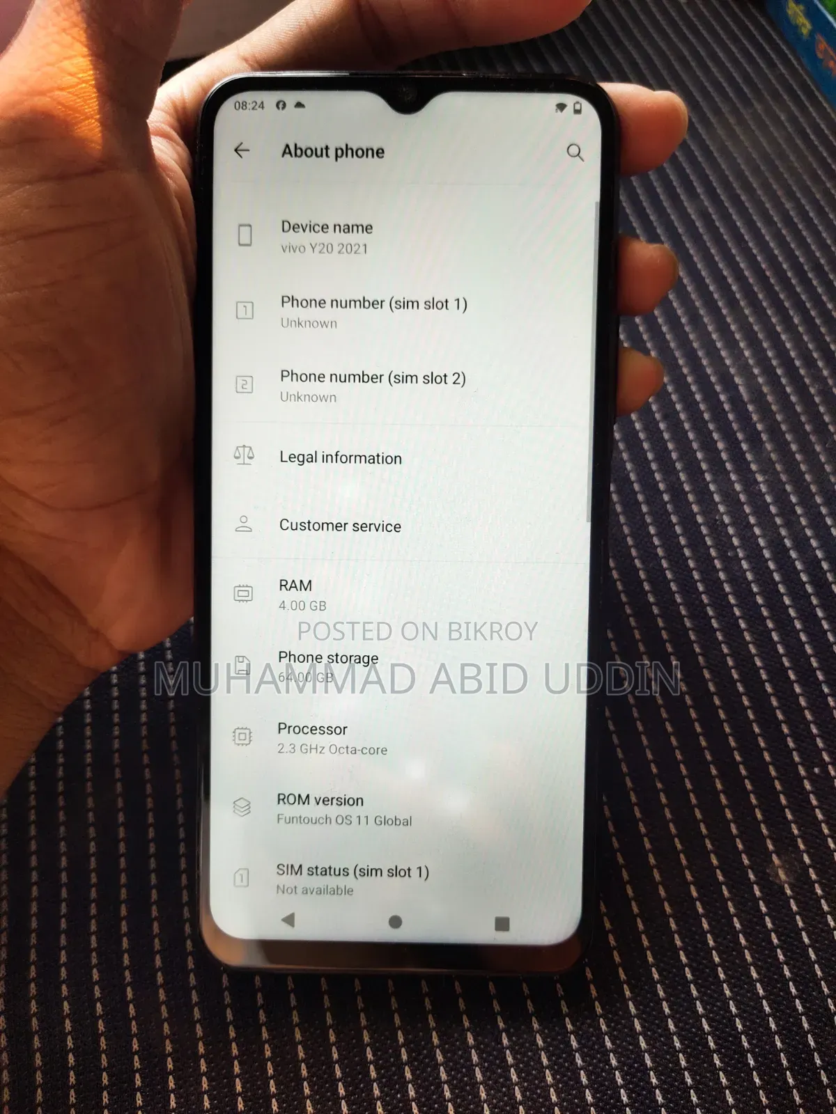 Vivo Y20 64 GB Black