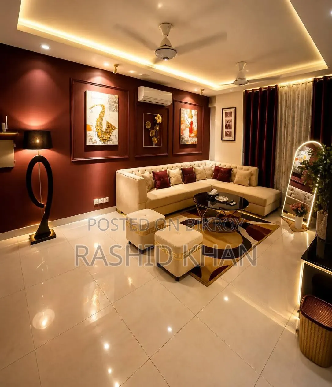 Furnished 2-Bedroom Apartment in Dhaka Full Furnish, Bashundhara for rent