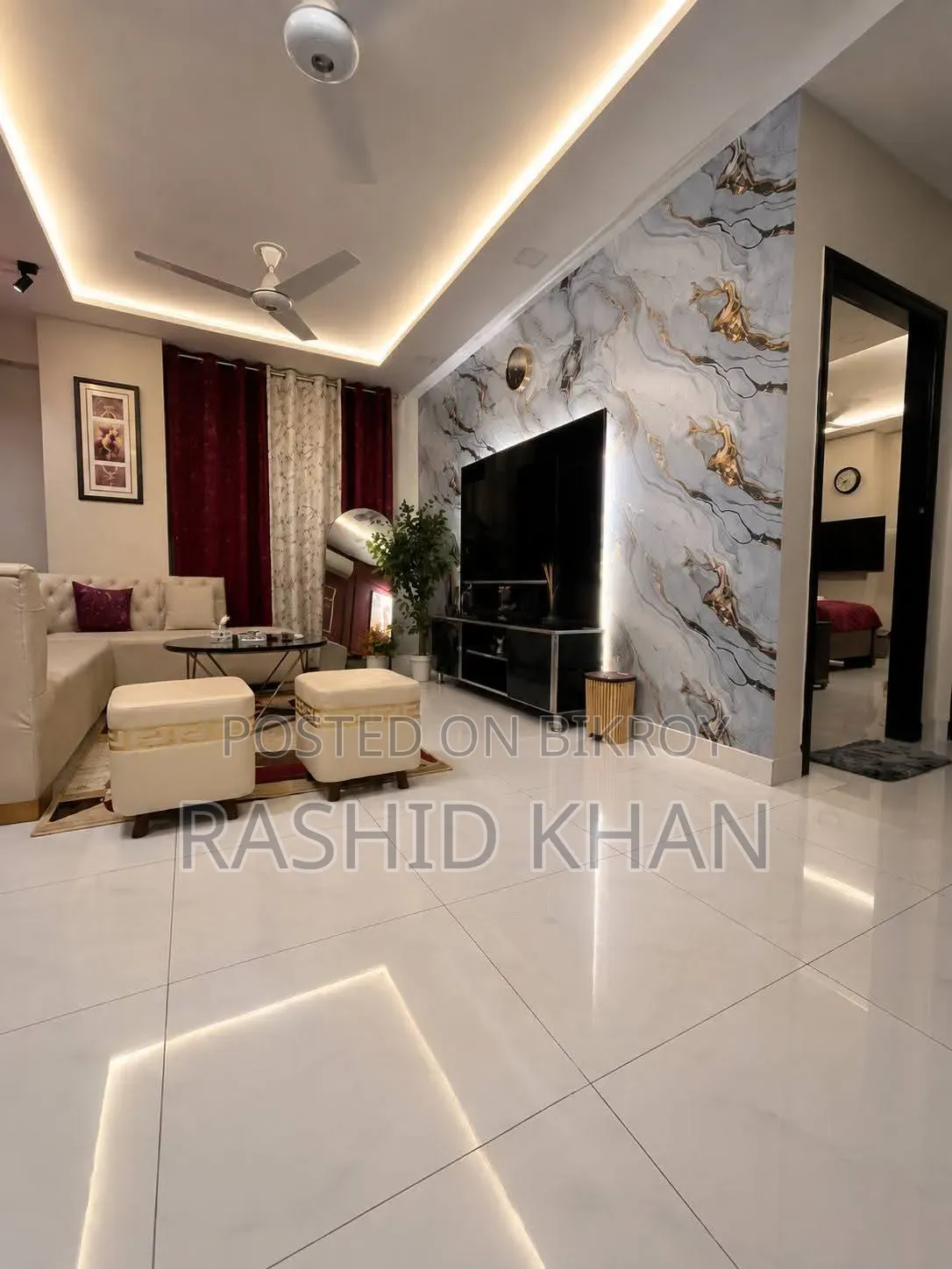 Furnished 2-Bedroom Apartment in Dhaka Full Furnish, Bashundhara for rent