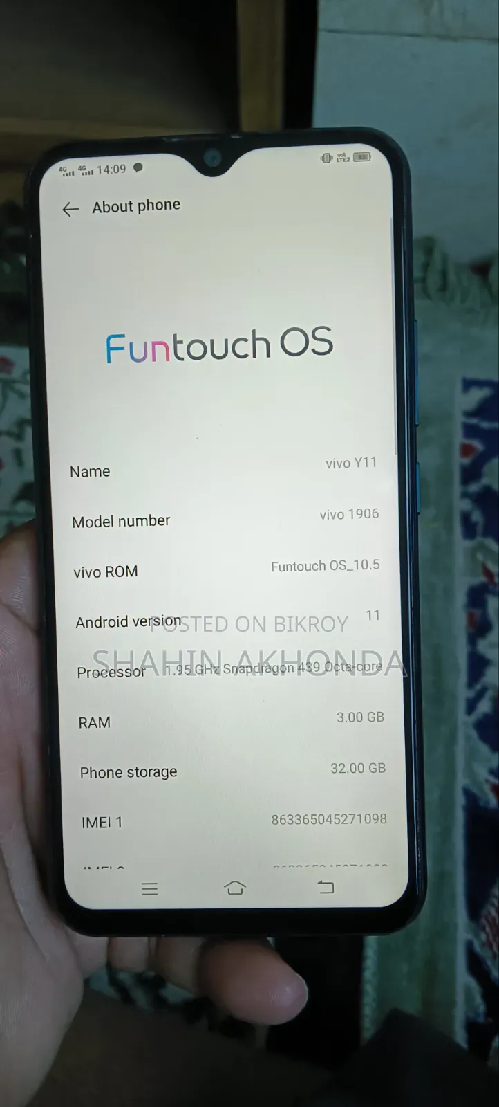 Vivo Y11 32 GB Green