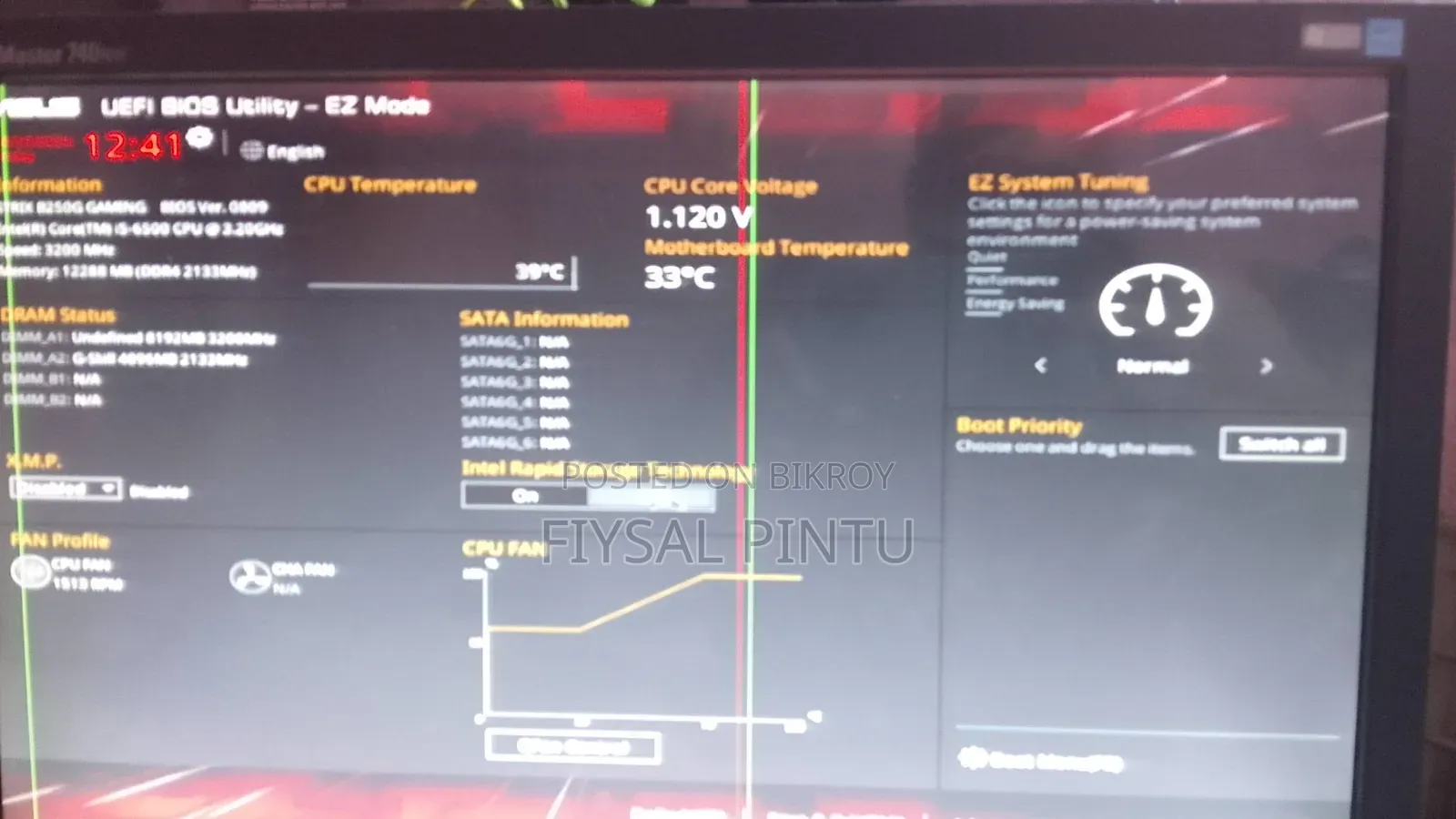 Desktop Computer MSI 4GB Intel Core i3 HDD 500GB